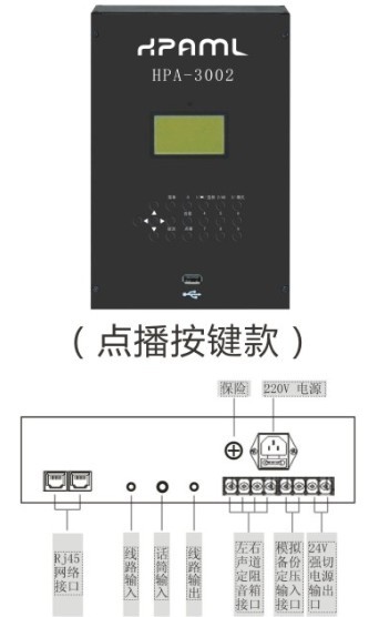 HPA-3002壁挂网络点播对讲终端